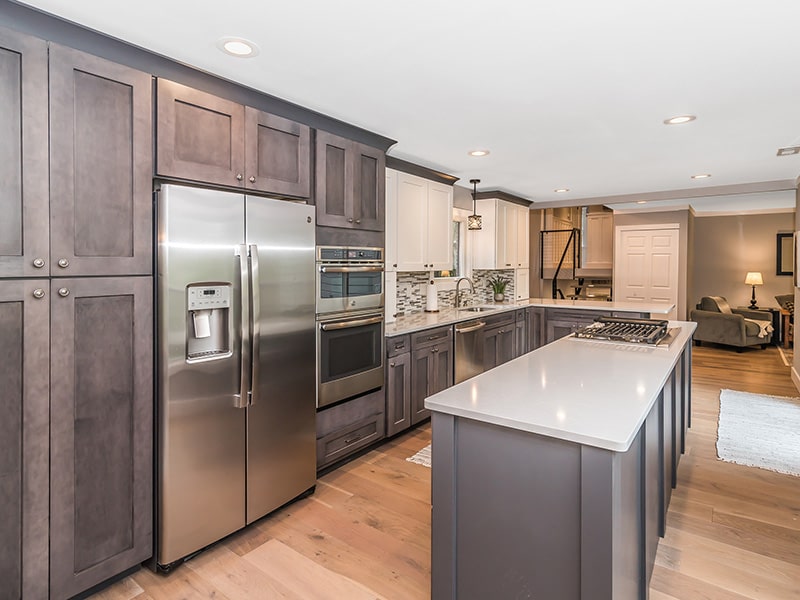 Image of a beautiful, renovated kitchen by Kaier Property Management.